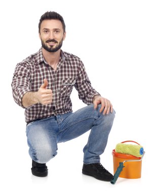 Saray ressamı gösteren ok işareti