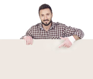 Boş tahta at işaret marangoz