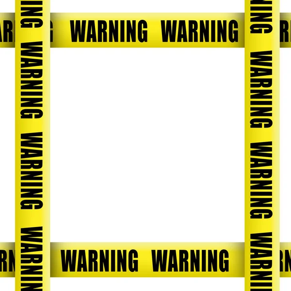 Warning tape frame — Stock Photo, Image