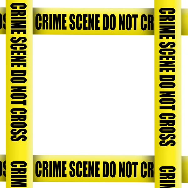 Escena del crimen marco de cinta — Foto de Stock