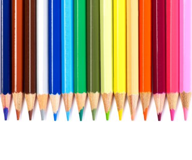 Pencils on white clipart