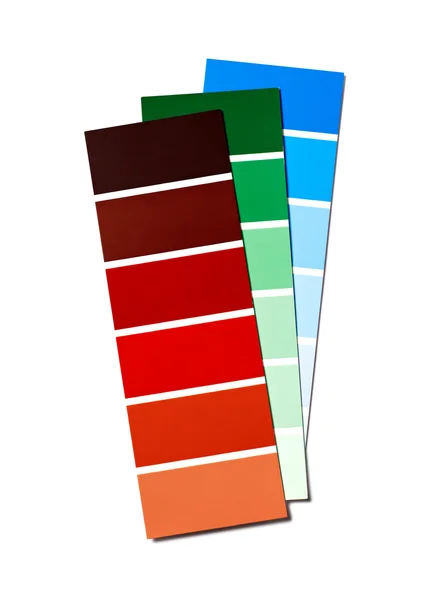Colore campione isolato su bianco — Foto Stock