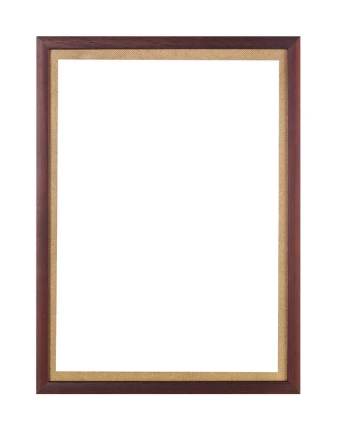 Wooden frame on white background — Stock Photo, Image