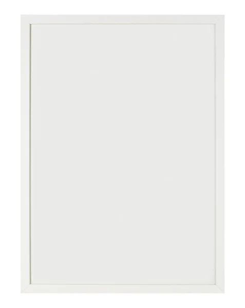 Cadre rectangulaire blanc sur fond blanc — Photo