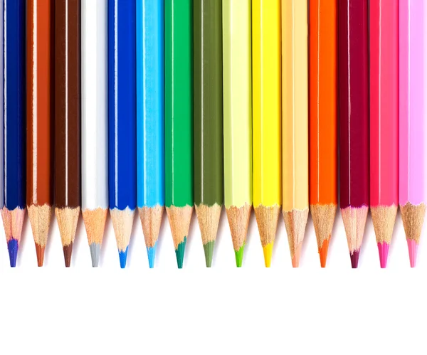 Pencils on white — Stock Photo, Image