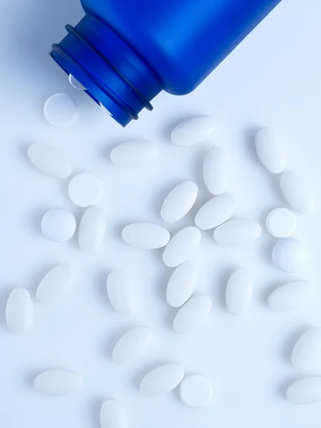 Pills on blue — Stock Photo, Image