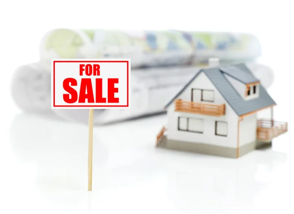 For sale on white — Stock Photo, Image