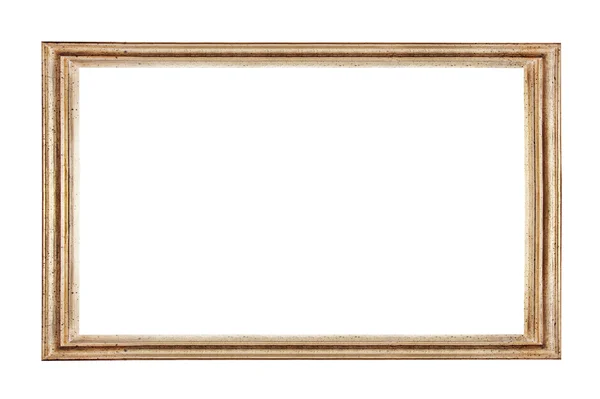 Golden frame on white Royalty Free Stock Images