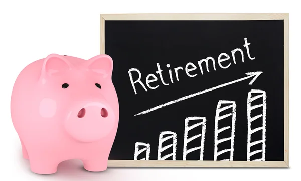 Retirement plan on white — Stock Photo, Image