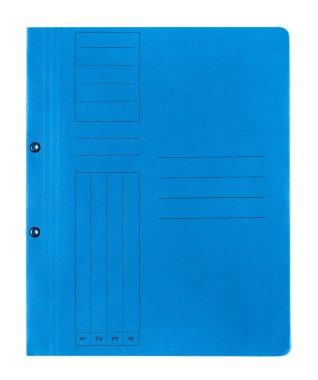 Beyaz arka plan üzerinde izole manila klasör