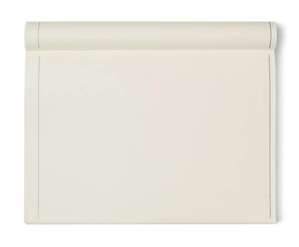 Notebook isolado em branco — Fotografia de Stock