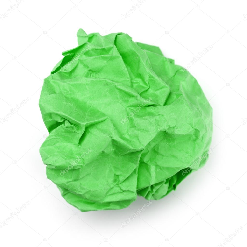 Green paper ball