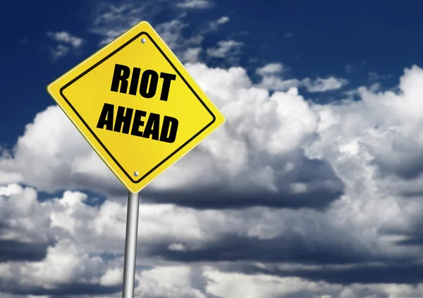 Riot знак — стокове фото