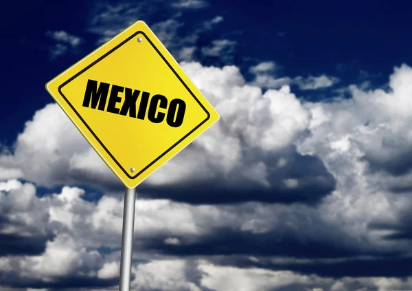Mexico teken in de hemel — Stockfoto