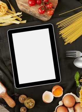 Dijital tablet ve malzemeler