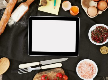 Dijital tablet ve fırın malzemeleri