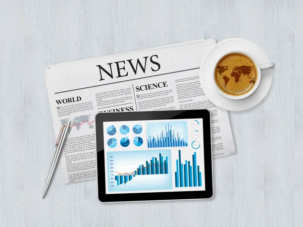 Financial news and trends — Stock Photo, Image