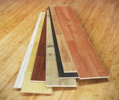 Wood floor tiles