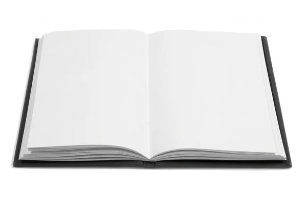 Livro aberto com páginas em branco — Fotografia de Stock