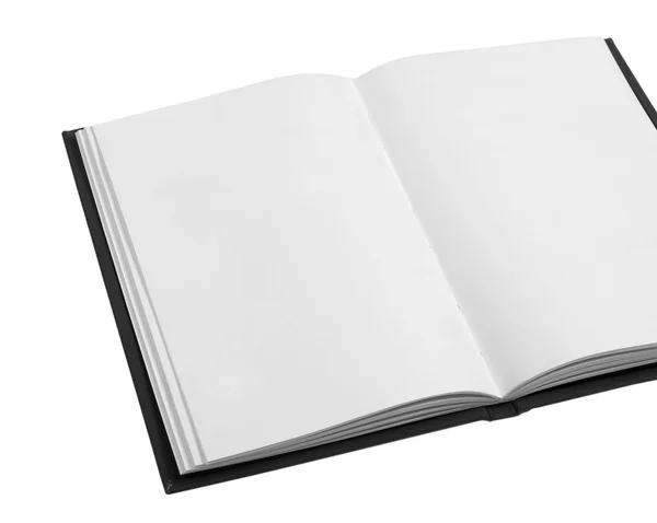 Leeres Buch auf weiß — Stockfoto