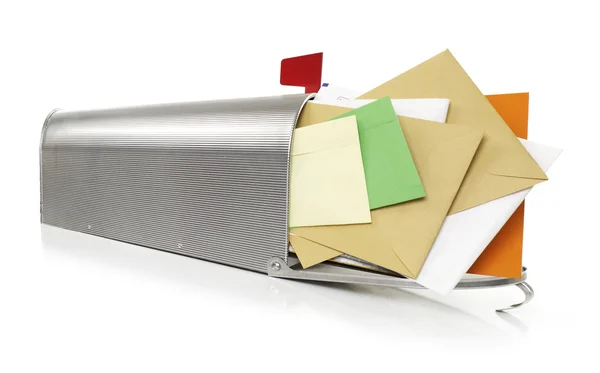 Caixa de correio em branco — Fotografia de Stock