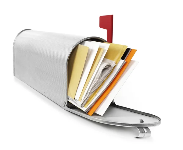 Caixa de correio em branco — Fotografia de Stock