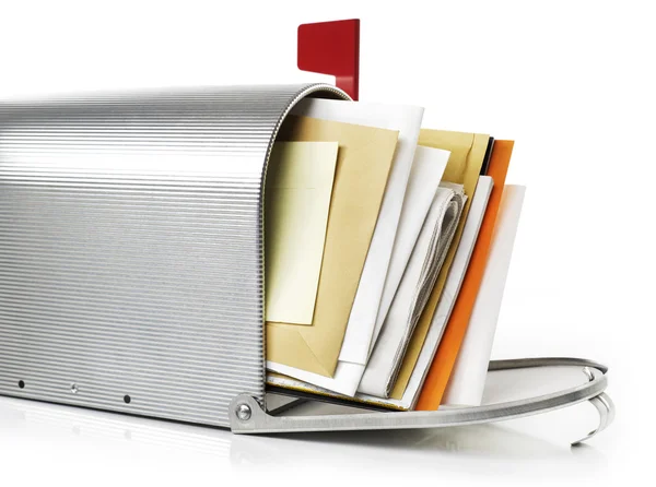 Mailbox with correspondence — Stock Photo, Image