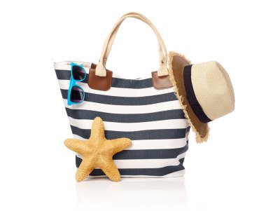 Beyaz üzerine yaz çanta