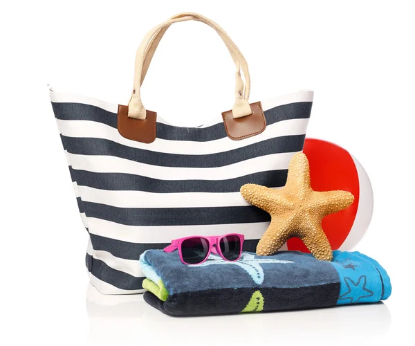 Beyaz üzerine yaz çanta