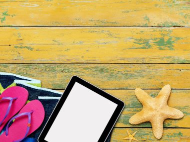 Tablet ve plaj aksesuarları