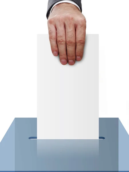 Voto concetto sul bianco — Foto Stock