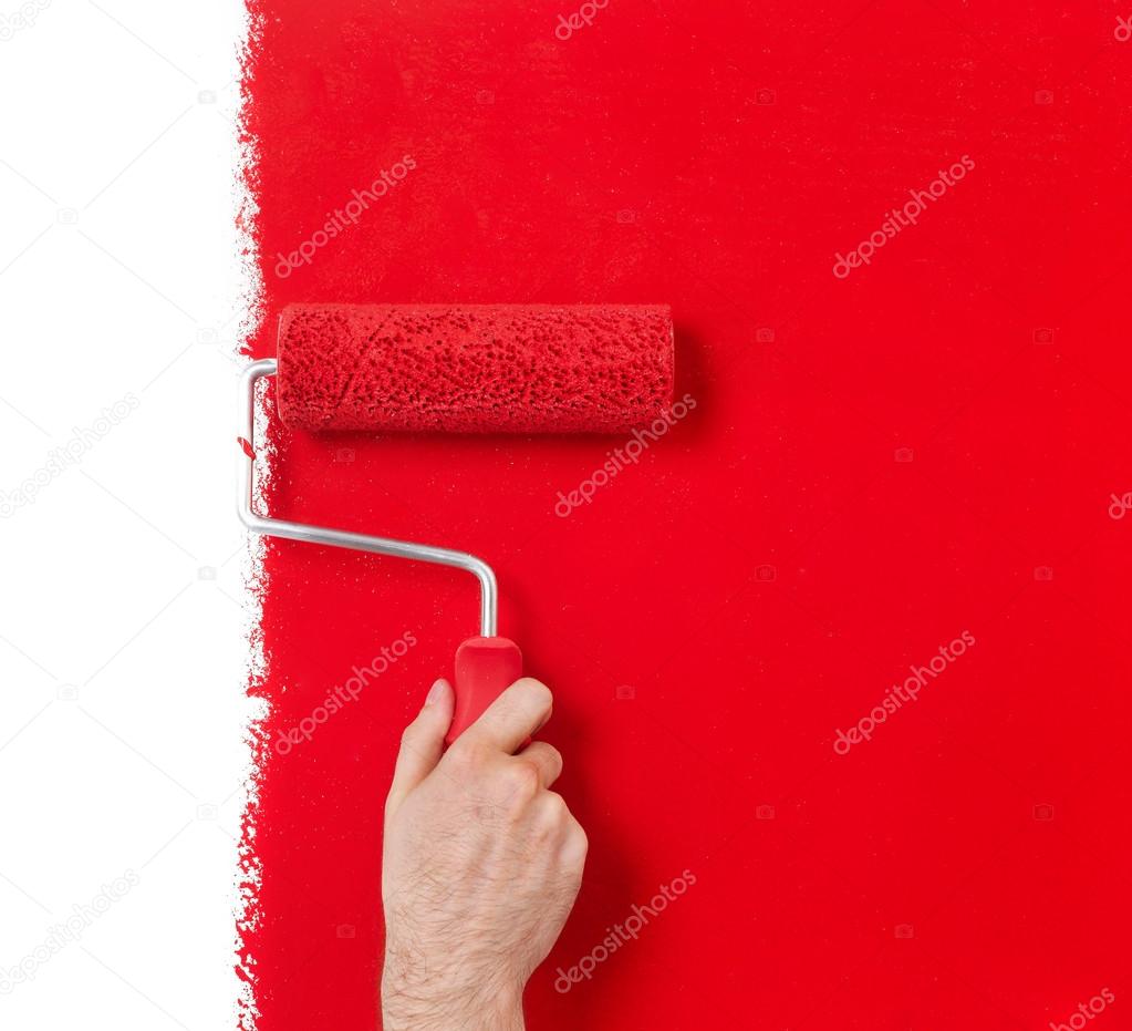 Painting in red