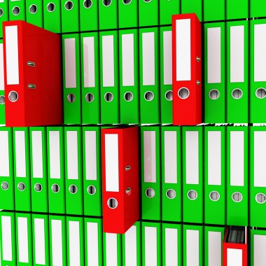 Yüzük bağlayıcı bir raf