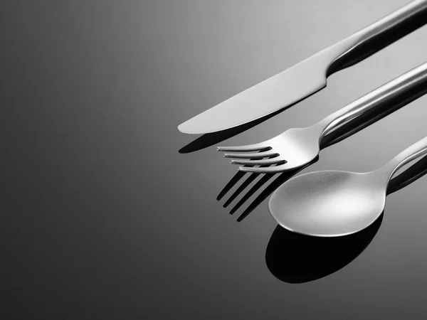 Fork, spoon and knife — Stock Photo, Image