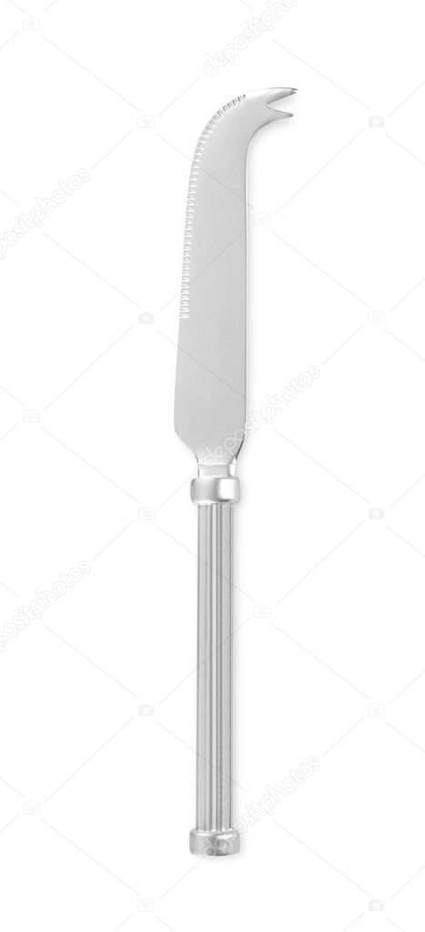 Cheese knife on white