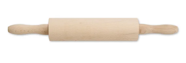 Nudelholz auf weiß — Stockfoto
