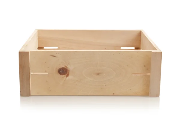 Crate on white — Stock Photo, Image