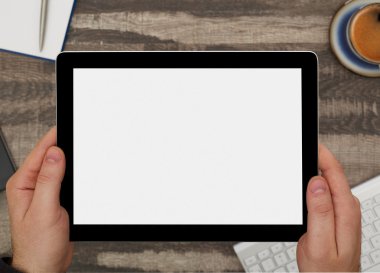 Dijital tabletli adam