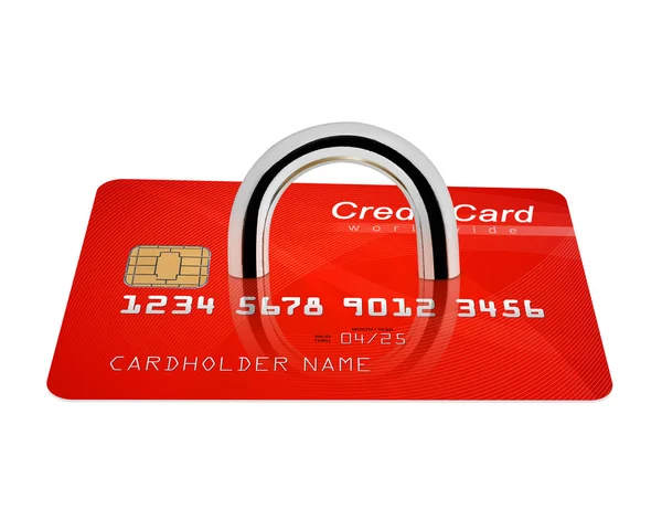 Sicurezza delle carte di credito — Foto Stock