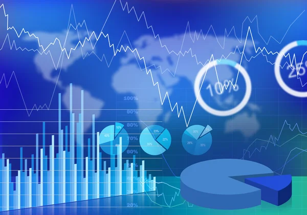 Business evolution graph — Stock Photo, Image