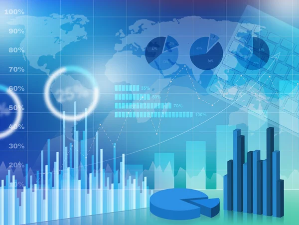 Business chart background — Stock Photo, Image