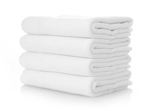 Clean white towels — Stock Photo, Image