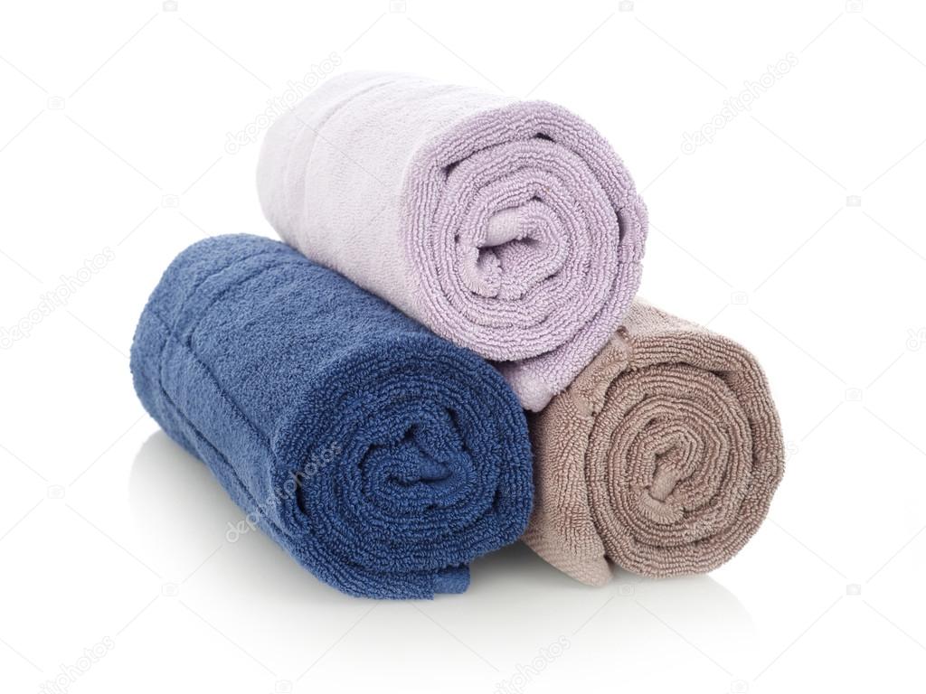 Towels on white