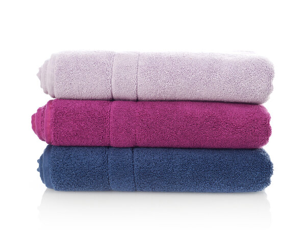 Towels on white