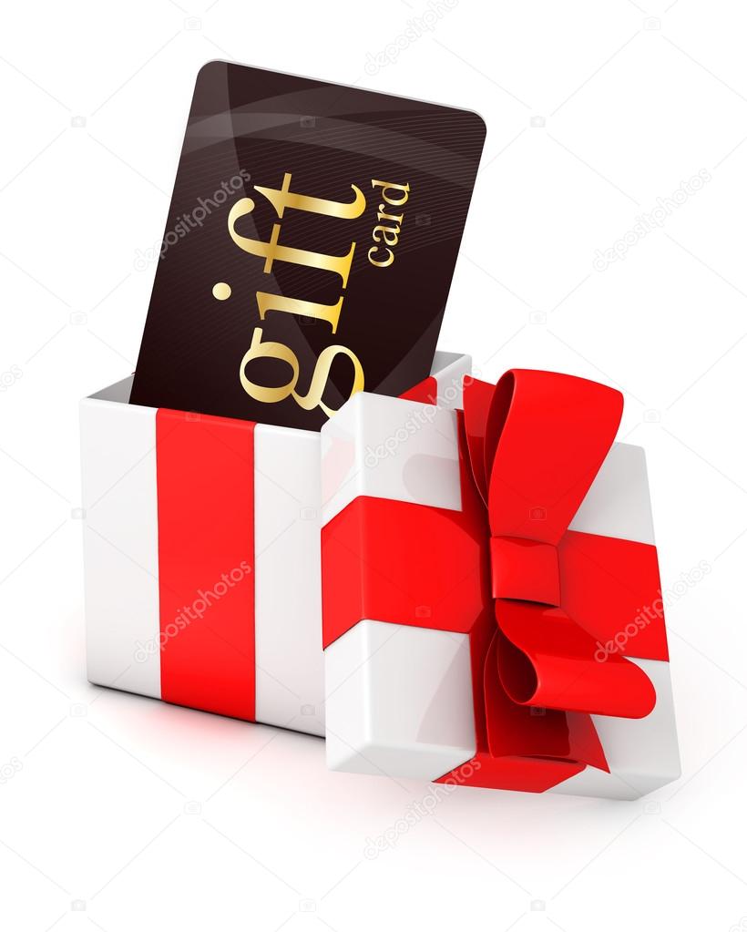 Gift card in a box