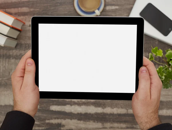 Man with digital tablet — Stock Photo, Image