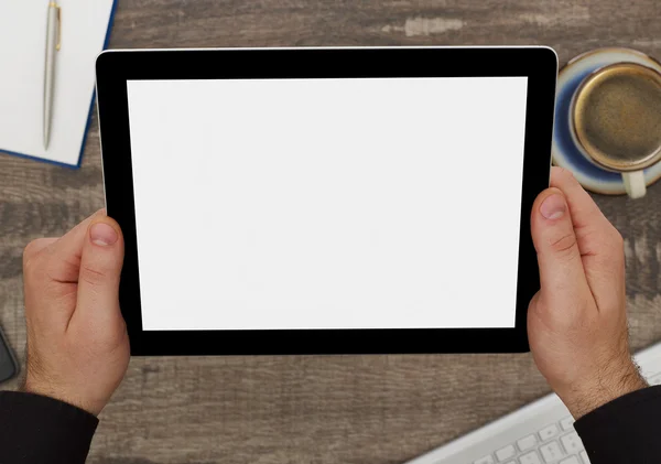 Blank skärm på digital tablet — Stockfoto