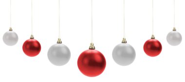 beyaz Noel süsleri