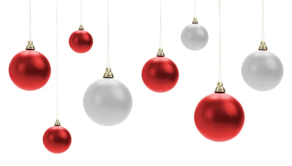 Christmas decorations on white — Stock Photo, Image