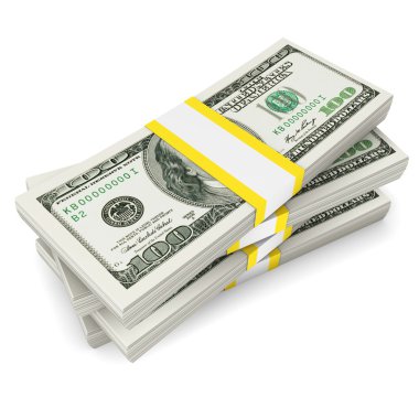 Beyaz dolar yığını